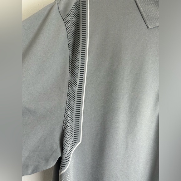 PGA Tour Golf Polo Shirt, Short Sleeve, 3-Button Gray Men's Shirt, Size Large - Picture 12 of 14